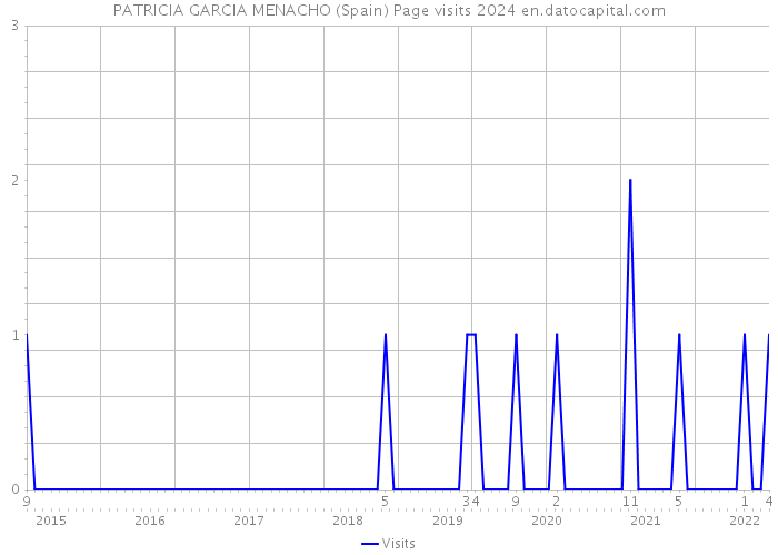 PATRICIA GARCIA MENACHO (Spain) Page visits 2024 