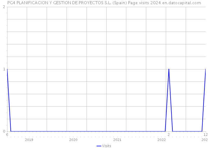 PG4 PLANIFICACION Y GESTION DE PROYECTOS S.L. (Spain) Page visits 2024 