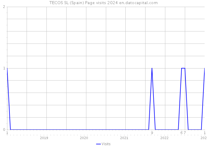 TECOS SL (Spain) Page visits 2024 