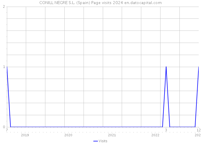 CONILL NEGRE S.L. (Spain) Page visits 2024 