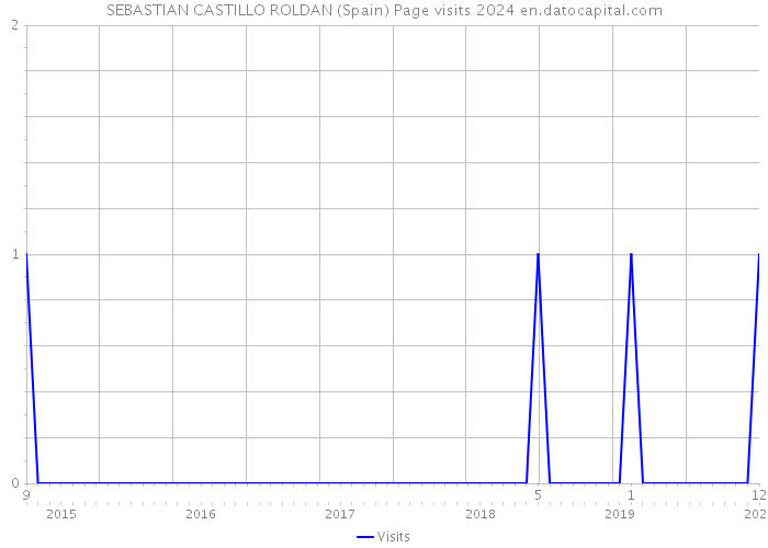 SEBASTIAN CASTILLO ROLDAN (Spain) Page visits 2024 