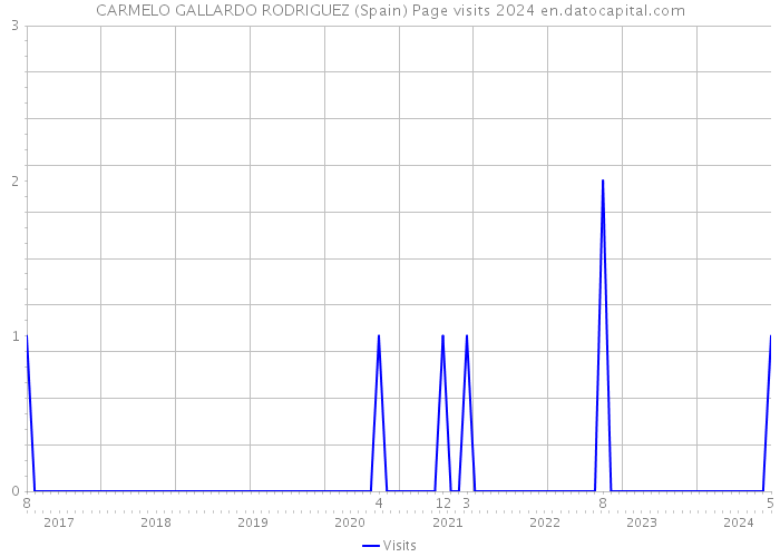 CARMELO GALLARDO RODRIGUEZ (Spain) Page visits 2024 