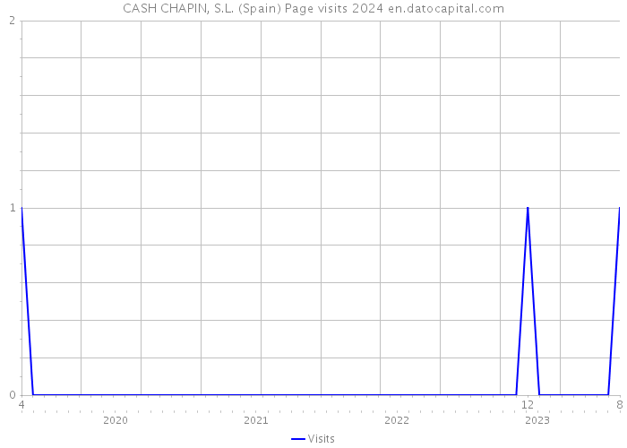CASH CHAPIN, S.L. (Spain) Page visits 2024 