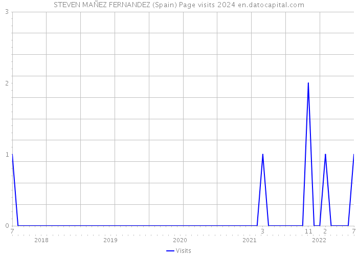 STEVEN MAÑEZ FERNANDEZ (Spain) Page visits 2024 