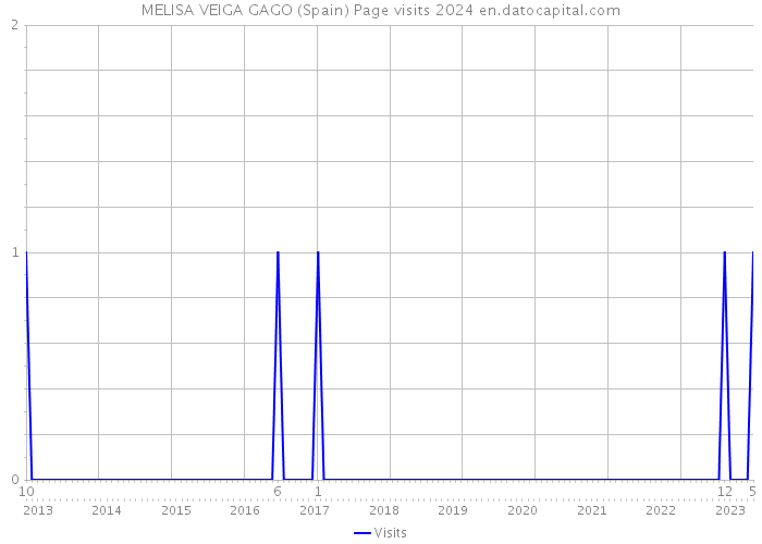 MELISA VEIGA GAGO (Spain) Page visits 2024 