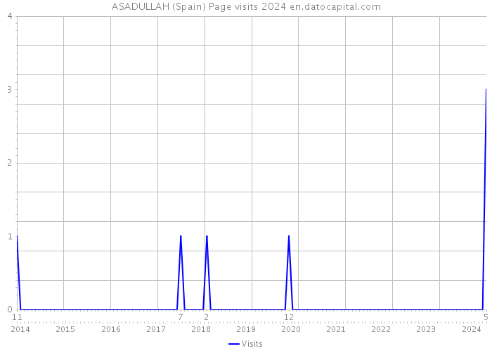 ASADULLAH (Spain) Page visits 2024 