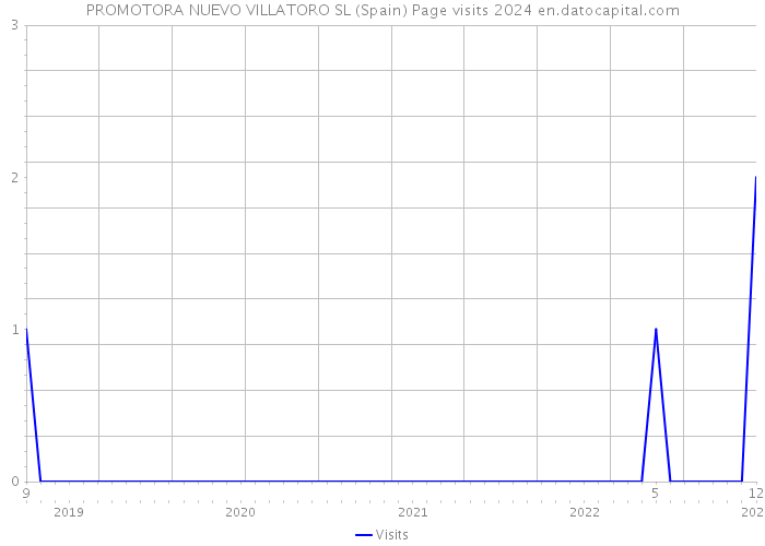 PROMOTORA NUEVO VILLATORO SL (Spain) Page visits 2024 