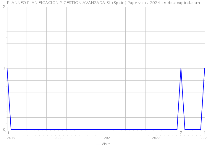 PLANNEO PLANIFICACION Y GESTION AVANZADA SL (Spain) Page visits 2024 