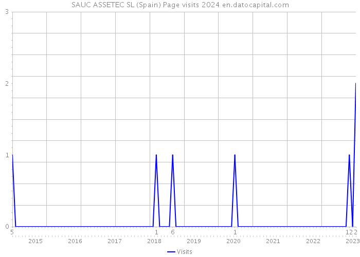 SAUC ASSETEC SL (Spain) Page visits 2024 