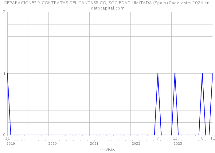 REPARACIONES Y CONTRATAS DEL CANTABRICO, SOCIEDAD LIMITADA (Spain) Page visits 2024 