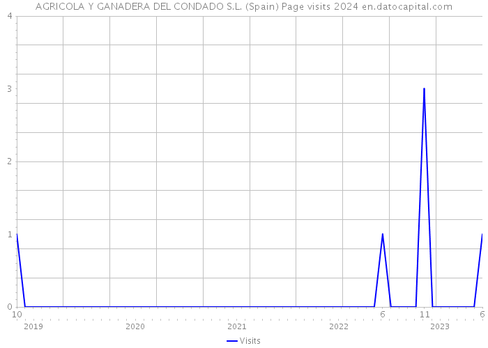 AGRICOLA Y GANADERA DEL CONDADO S.L. (Spain) Page visits 2024 