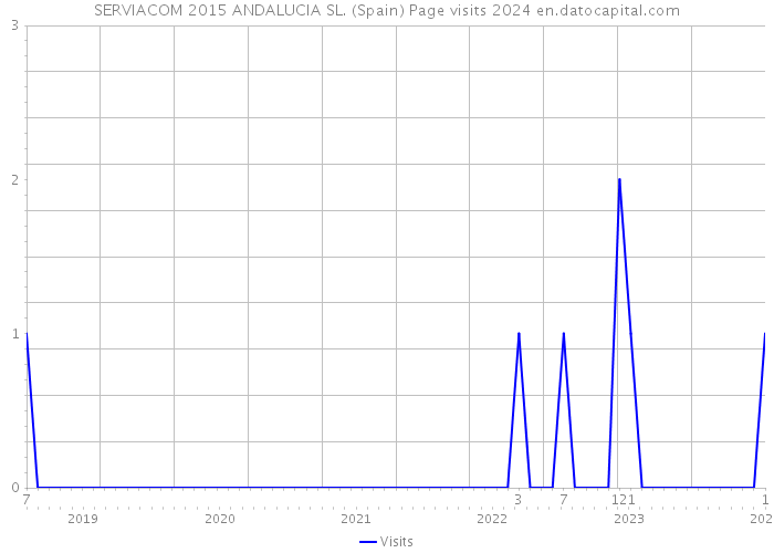 SERVIACOM 2015 ANDALUCIA SL. (Spain) Page visits 2024 