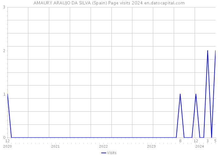 AMAURY ARAUJO DA SILVA (Spain) Page visits 2024 