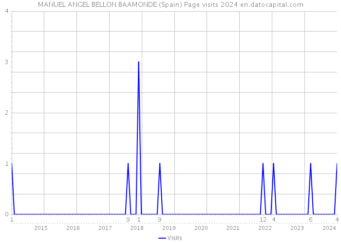 MANUEL ANGEL BELLON BAAMONDE (Spain) Page visits 2024 