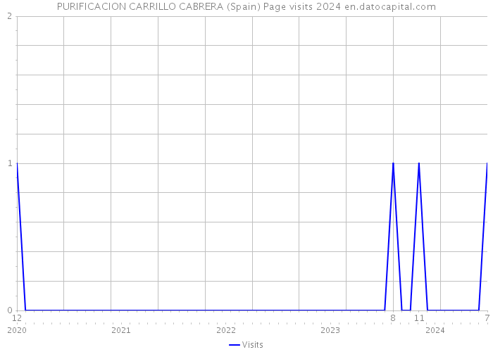 PURIFICACION CARRILLO CABRERA (Spain) Page visits 2024 