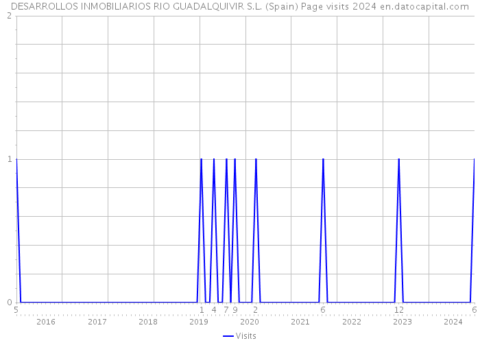 DESARROLLOS INMOBILIARIOS RIO GUADALQUIVIR S.L. (Spain) Page visits 2024 