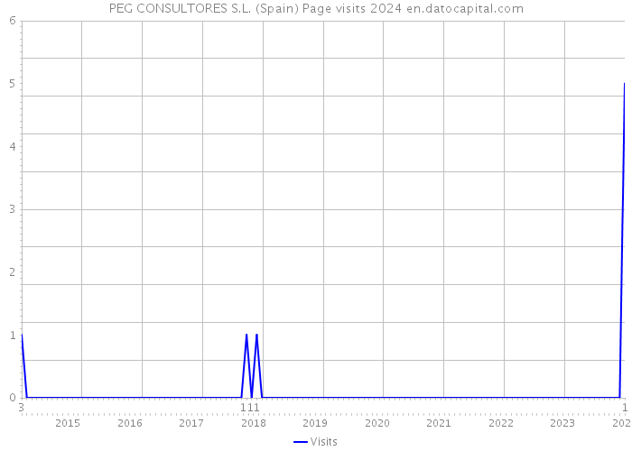 PEG CONSULTORES S.L. (Spain) Page visits 2024 
