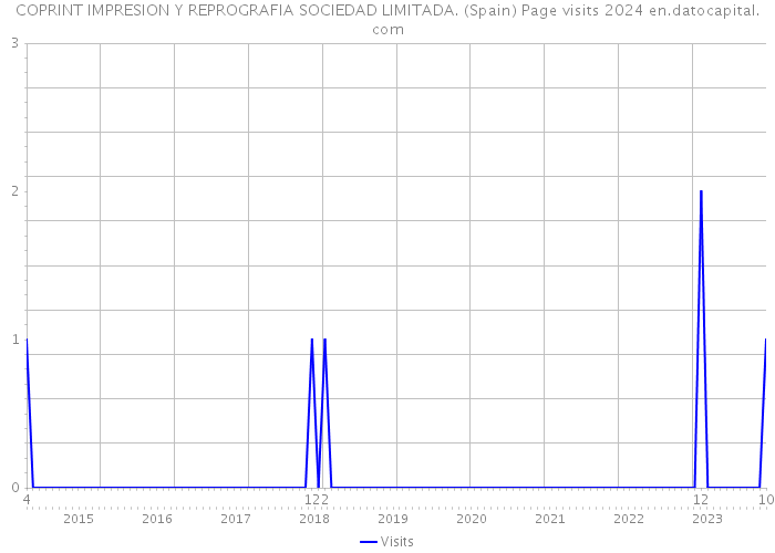 COPRINT IMPRESION Y REPROGRAFIA SOCIEDAD LIMITADA. (Spain) Page visits 2024 