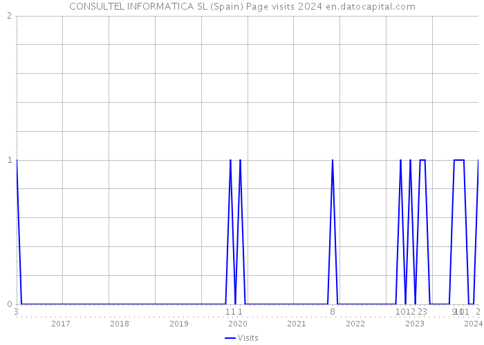 CONSULTEL INFORMATICA SL (Spain) Page visits 2024 