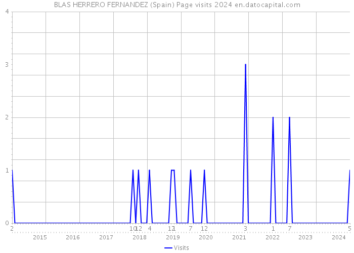 BLAS HERRERO FERNANDEZ (Spain) Page visits 2024 