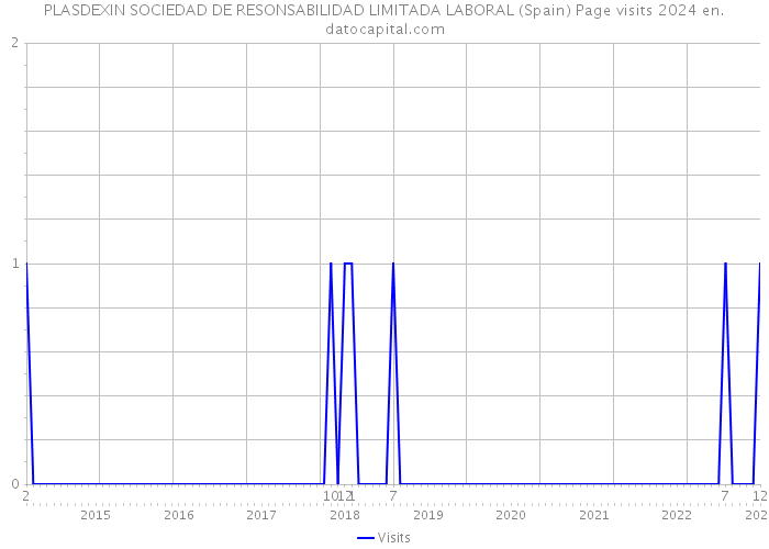 PLASDEXIN SOCIEDAD DE RESONSABILIDAD LIMITADA LABORAL (Spain) Page visits 2024 