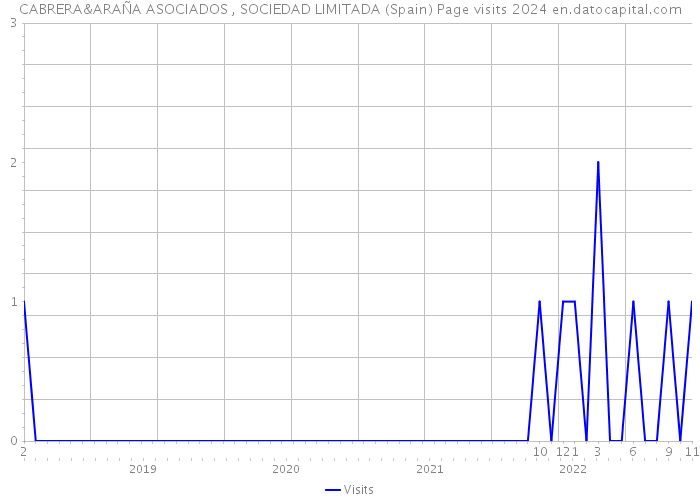 CABRERA&ARAÑA ASOCIADOS , SOCIEDAD LIMITADA (Spain) Page visits 2024 