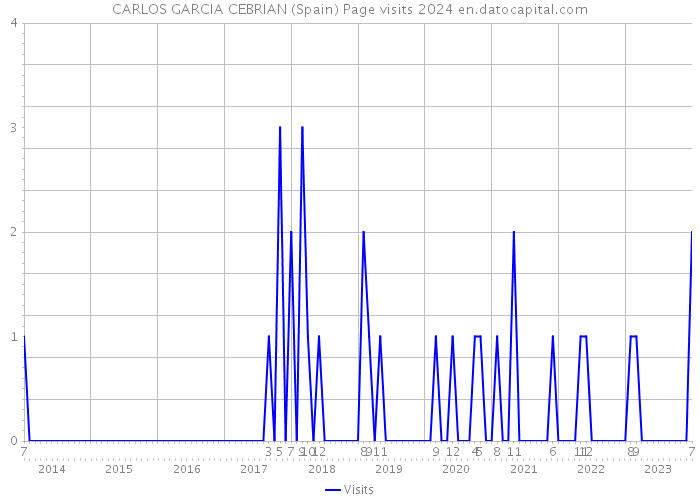 CARLOS GARCIA CEBRIAN (Spain) Page visits 2024 