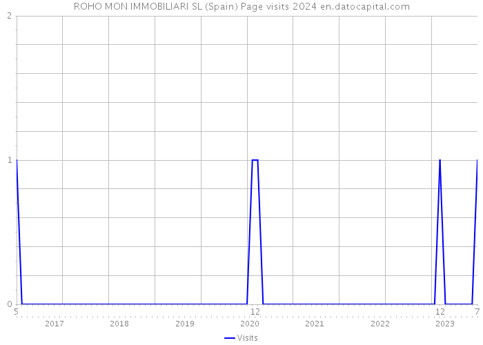 ROHO MON IMMOBILIARI SL (Spain) Page visits 2024 