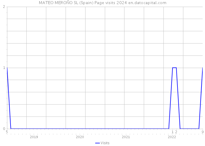 MATEO MEROÑO SL (Spain) Page visits 2024 