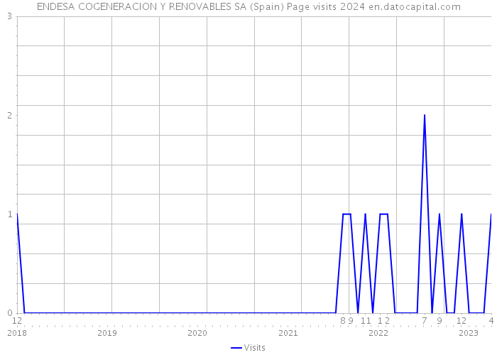 ENDESA COGENERACION Y RENOVABLES SA (Spain) Page visits 2024 
