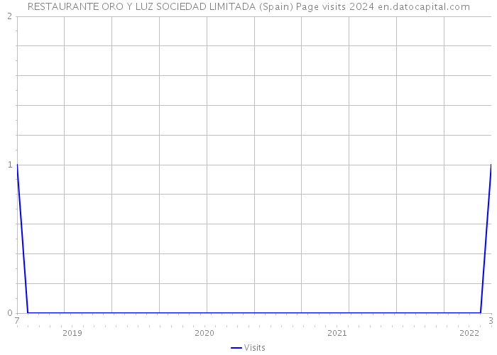 RESTAURANTE ORO Y LUZ SOCIEDAD LIMITADA (Spain) Page visits 2024 