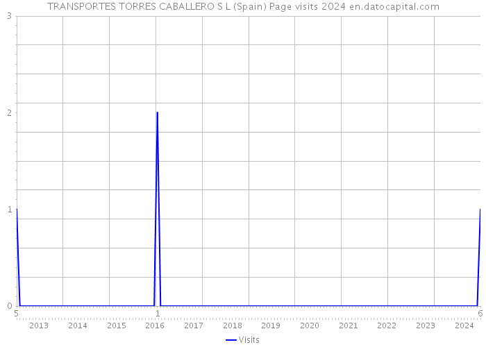 TRANSPORTES TORRES CABALLERO S L (Spain) Page visits 2024 