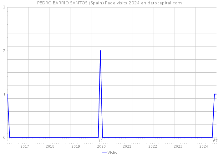 PEDRO BARRIO SANTOS (Spain) Page visits 2024 