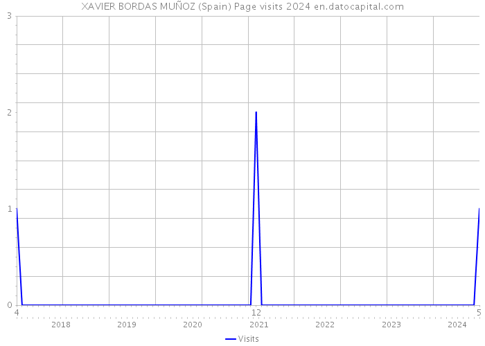 XAVIER BORDAS MUÑOZ (Spain) Page visits 2024 