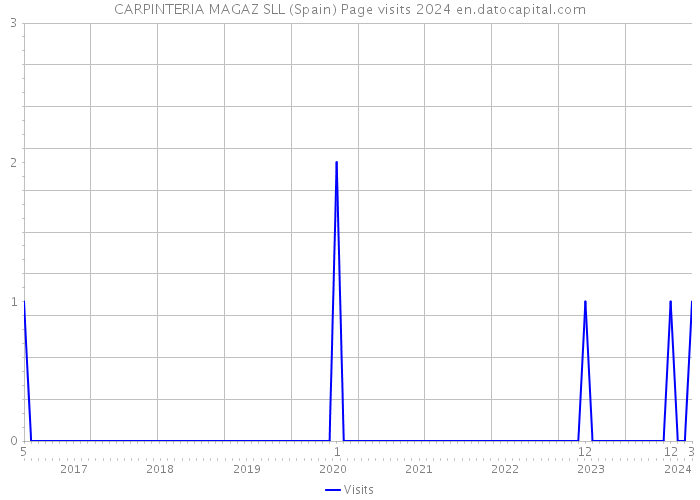 CARPINTERIA MAGAZ SLL (Spain) Page visits 2024 