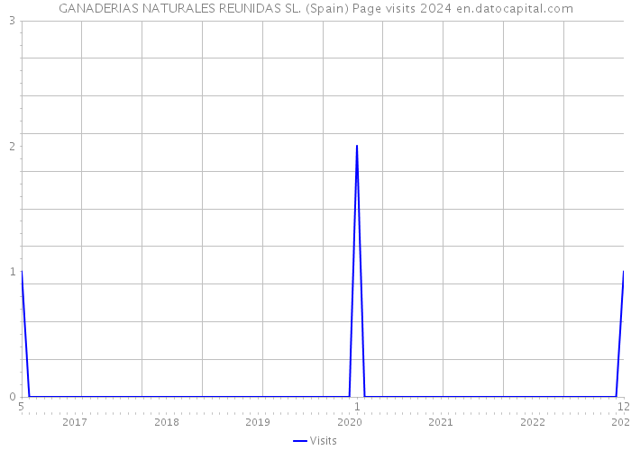 GANADERIAS NATURALES REUNIDAS SL. (Spain) Page visits 2024 