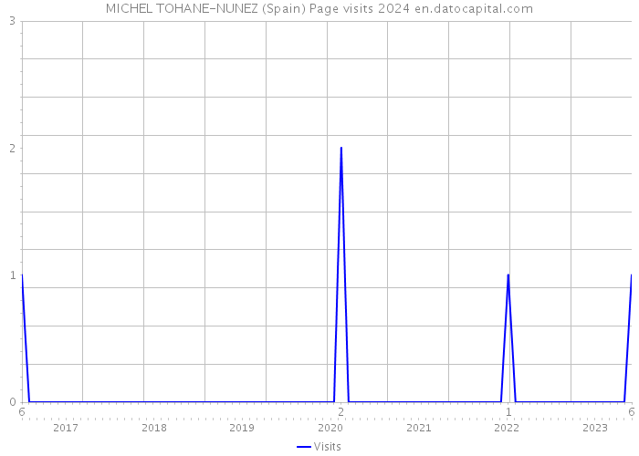 MICHEL TOHANE-NUNEZ (Spain) Page visits 2024 