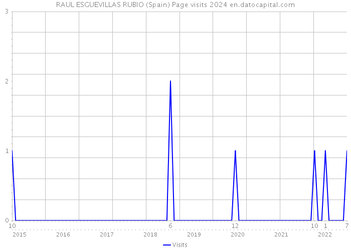 RAUL ESGUEVILLAS RUBIO (Spain) Page visits 2024 