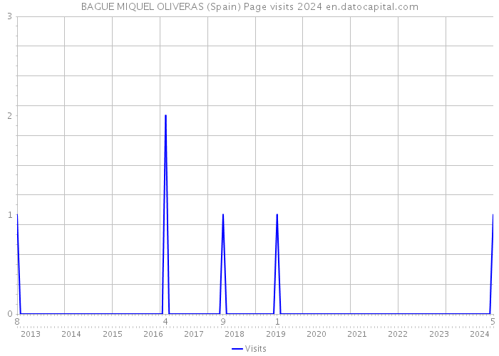 BAGUE MIQUEL OLIVERAS (Spain) Page visits 2024 