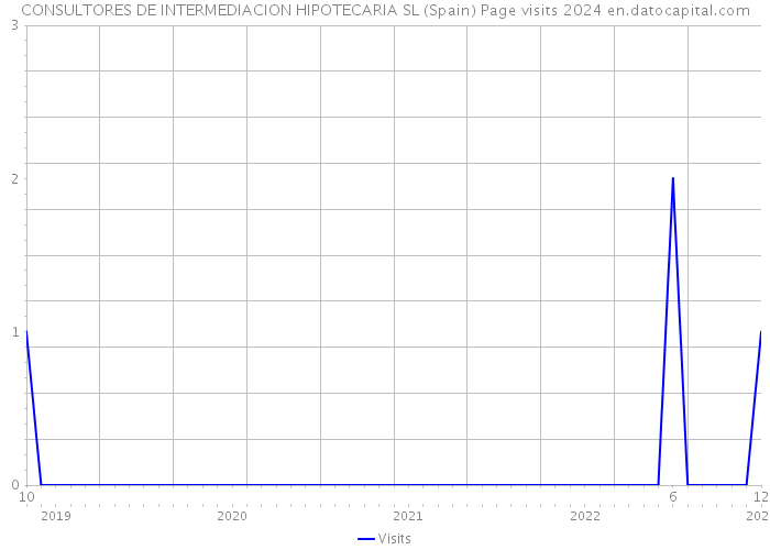 CONSULTORES DE INTERMEDIACION HIPOTECARIA SL (Spain) Page visits 2024 