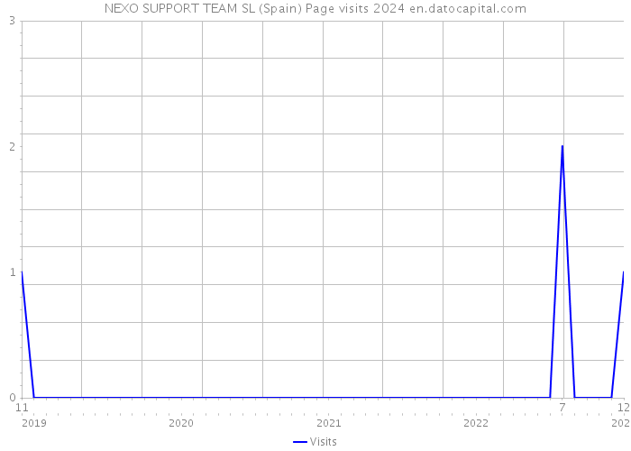 NEXO SUPPORT TEAM SL (Spain) Page visits 2024 