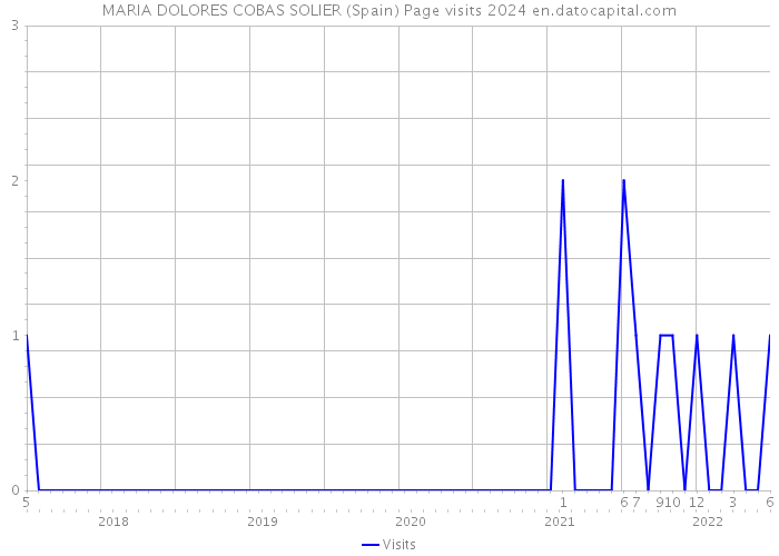 MARIA DOLORES COBAS SOLIER (Spain) Page visits 2024 