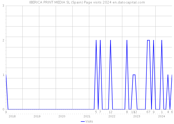 IBERICA PRINT MEDIA SL (Spain) Page visits 2024 