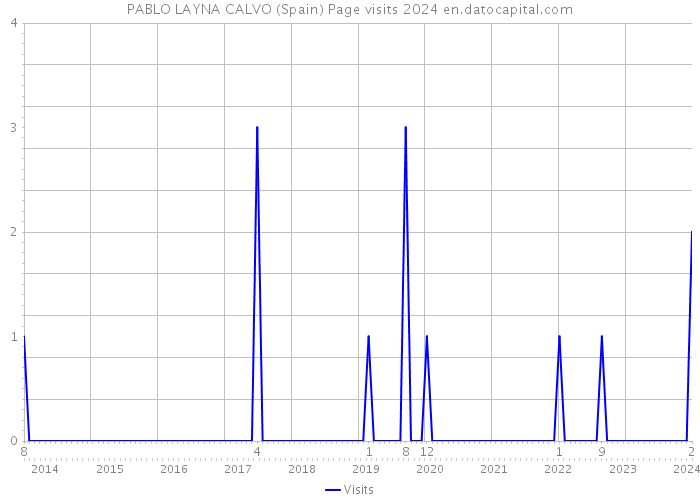PABLO LAYNA CALVO (Spain) Page visits 2024 