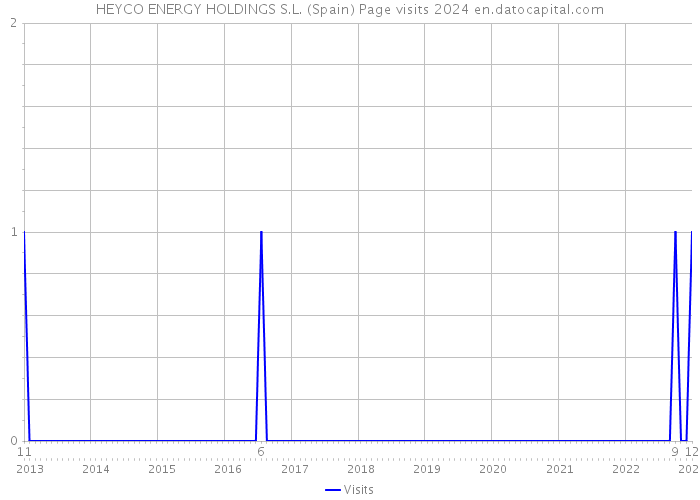 HEYCO ENERGY HOLDINGS S.L. (Spain) Page visits 2024 