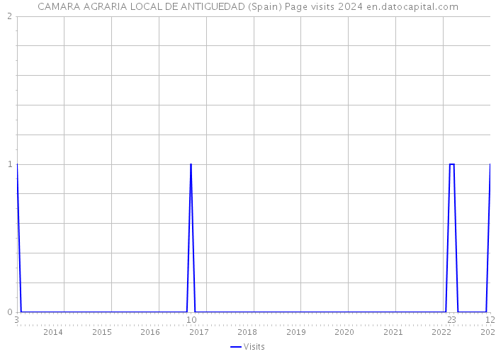 CAMARA AGRARIA LOCAL DE ANTIGUEDAD (Spain) Page visits 2024 