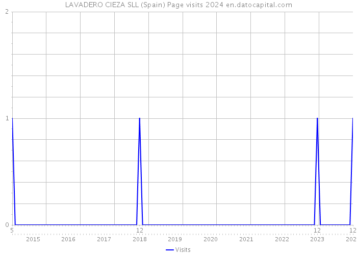 LAVADERO CIEZA SLL (Spain) Page visits 2024 