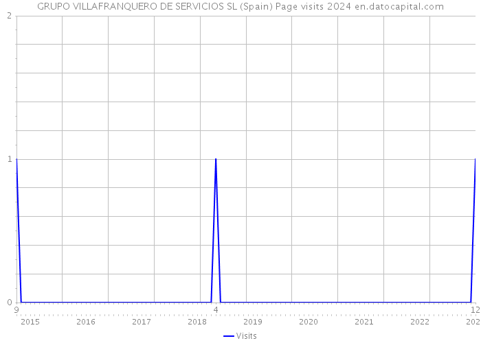 GRUPO VILLAFRANQUERO DE SERVICIOS SL (Spain) Page visits 2024 