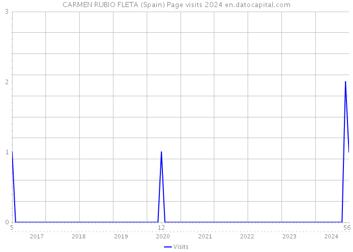 CARMEN RUBIO FLETA (Spain) Page visits 2024 