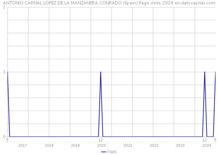 ANTONIO CARNAL LOPEZ DE LA MANZANERA CONRADO (Spain) Page visits 2024 